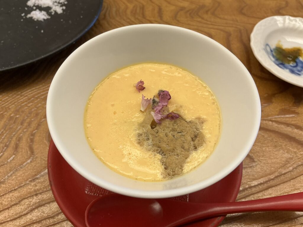 おばなの茶碗蒸し