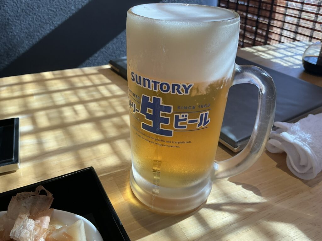 魚義のビール
