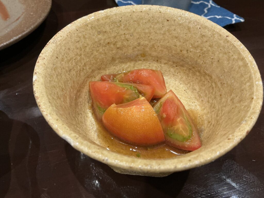 酒亭田中のアメーラトマト