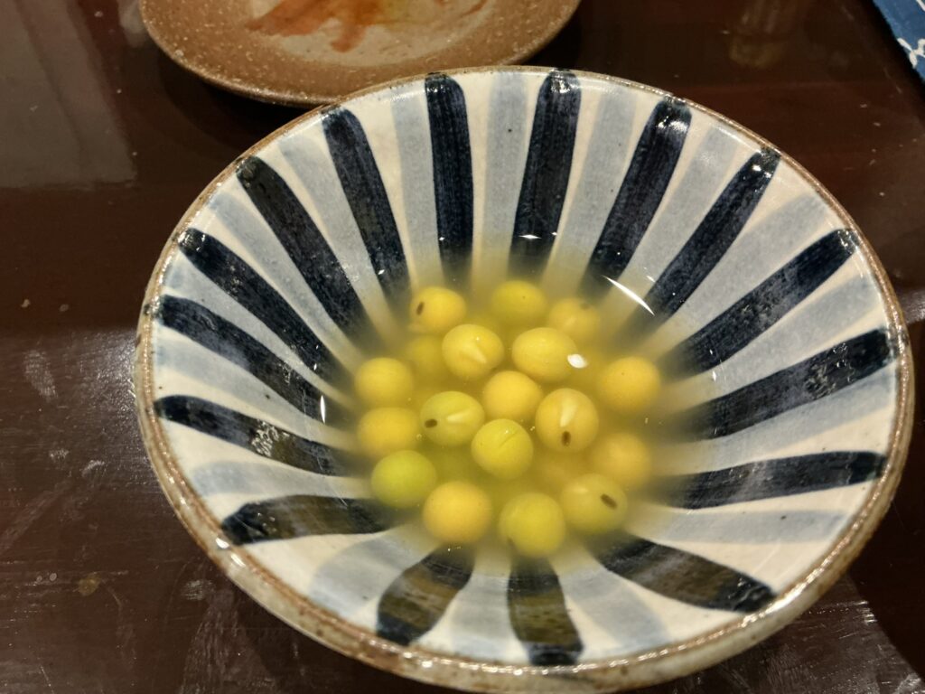 酒亭田中のウスイマメ