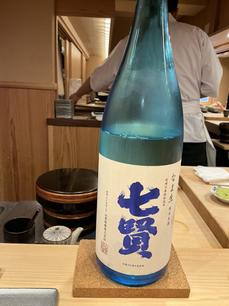 鮨結う翼の日本酒