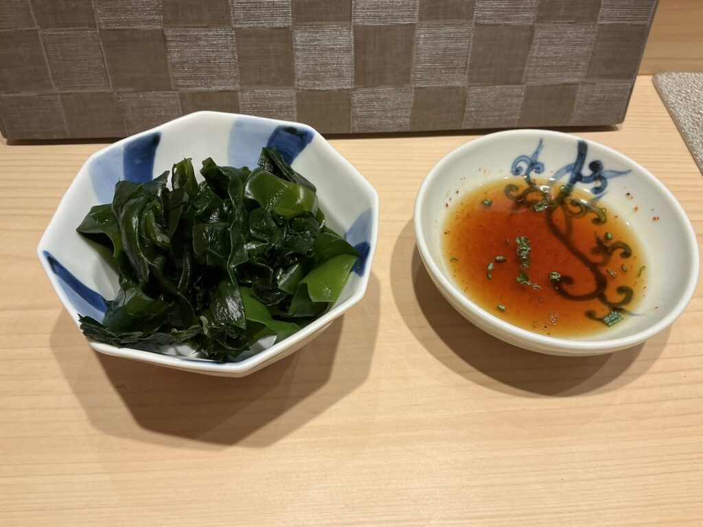 鮨結う翼のワカメ