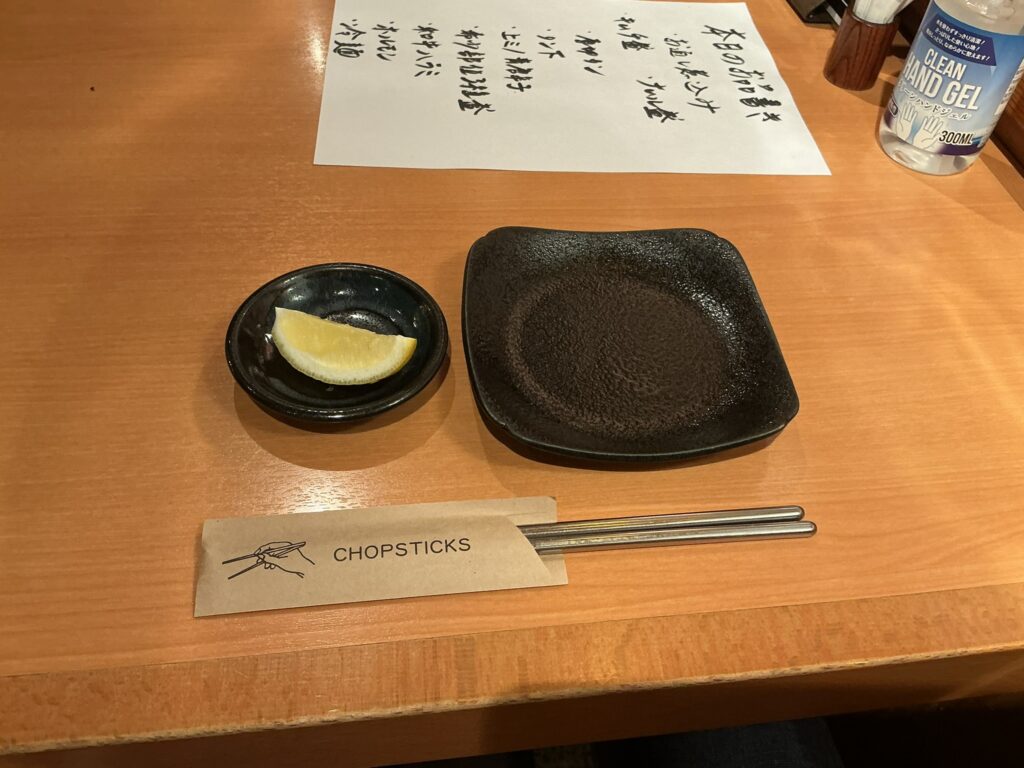 焼肉しみずのテーブルセット