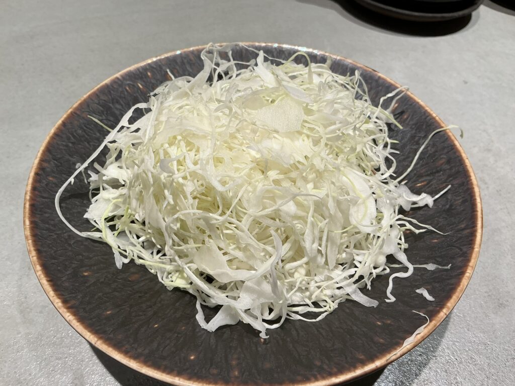 東京とんかつがぶうのキャベツ