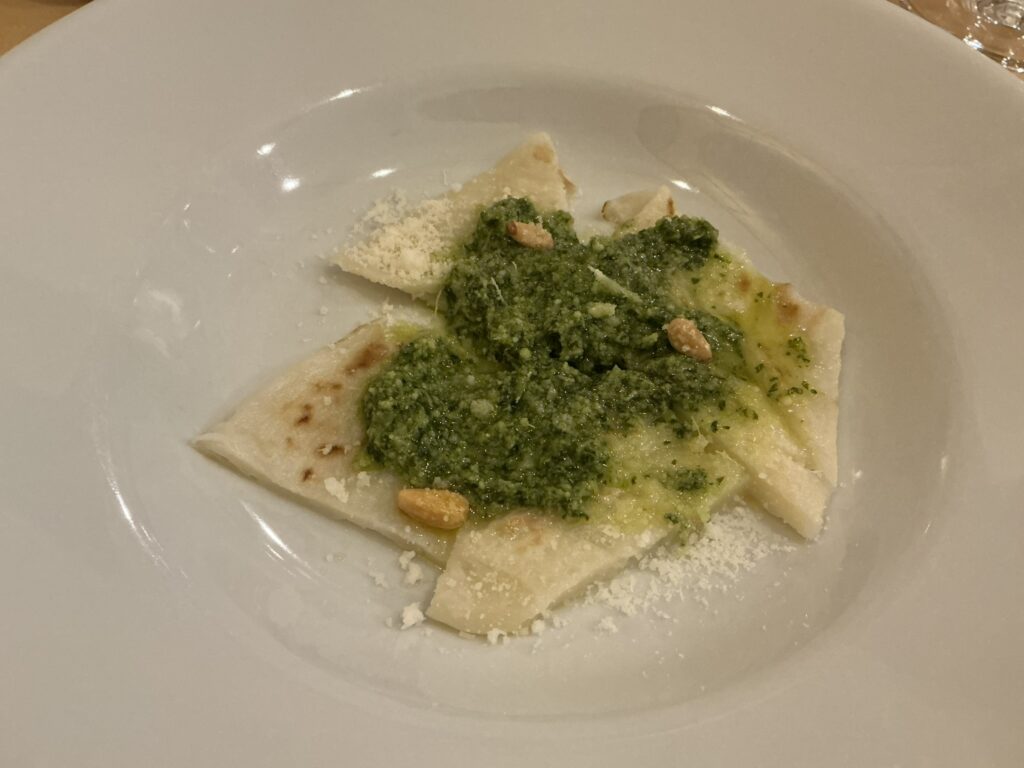 ヴィンチスグラッシのジェノヴァ風バジルソース