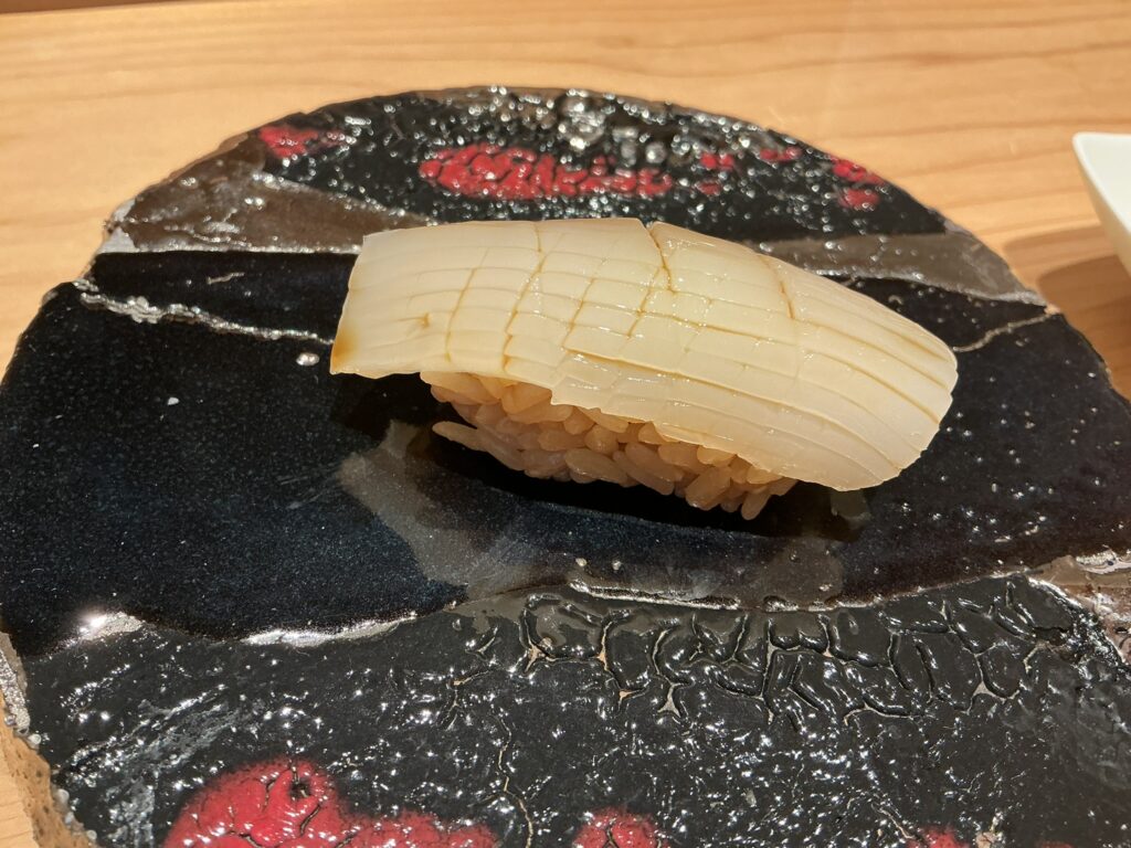 浅草壽司清の赤イカ