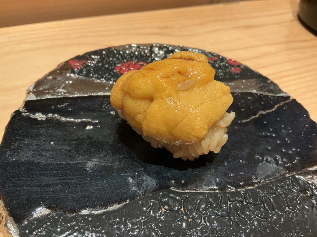 浅草壽司清のウニ