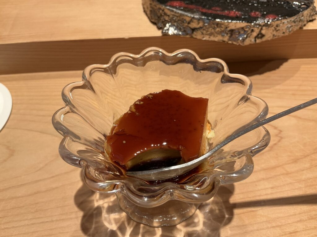 浅草壽司清のプリン