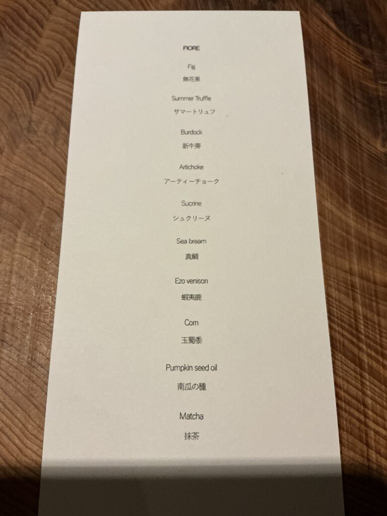 ジェルモーリオのメニュー