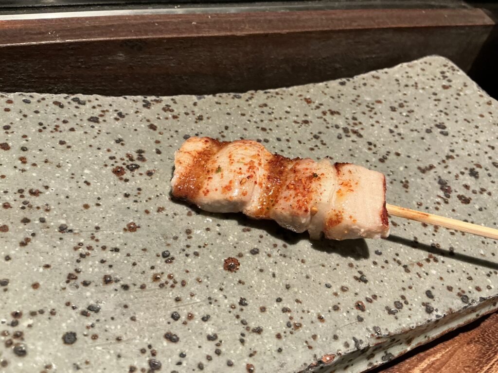 焼とりの八兵衛の豚バラ