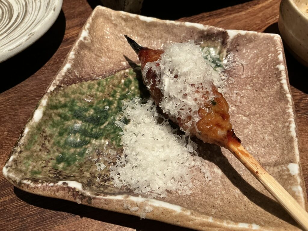 焼とりの八兵衛のつくね