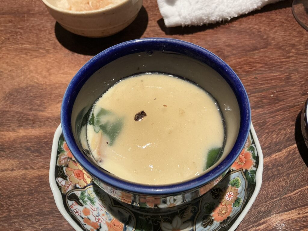 焼とりの八兵衛の洋風トリュフの茶碗蒸し