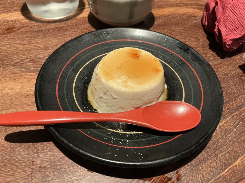 焼とりの八兵衛の胡麻プリン