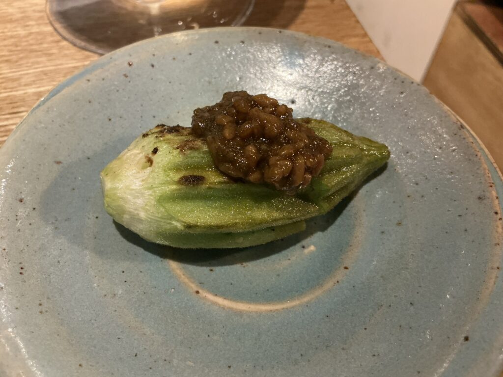 やきとりshiraのオクラ