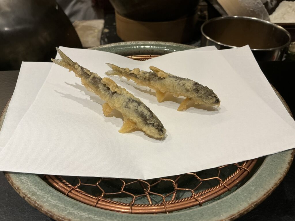 天々蕎々うめ庵のアユ