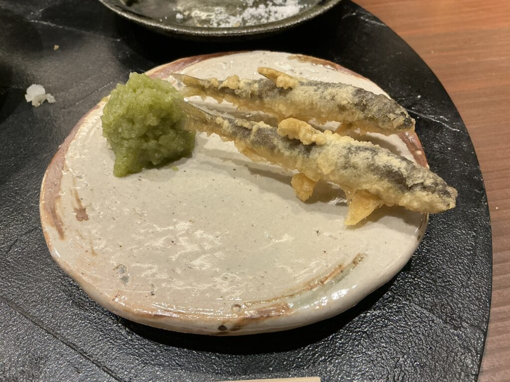 天々蕎々うめ庵のアユ