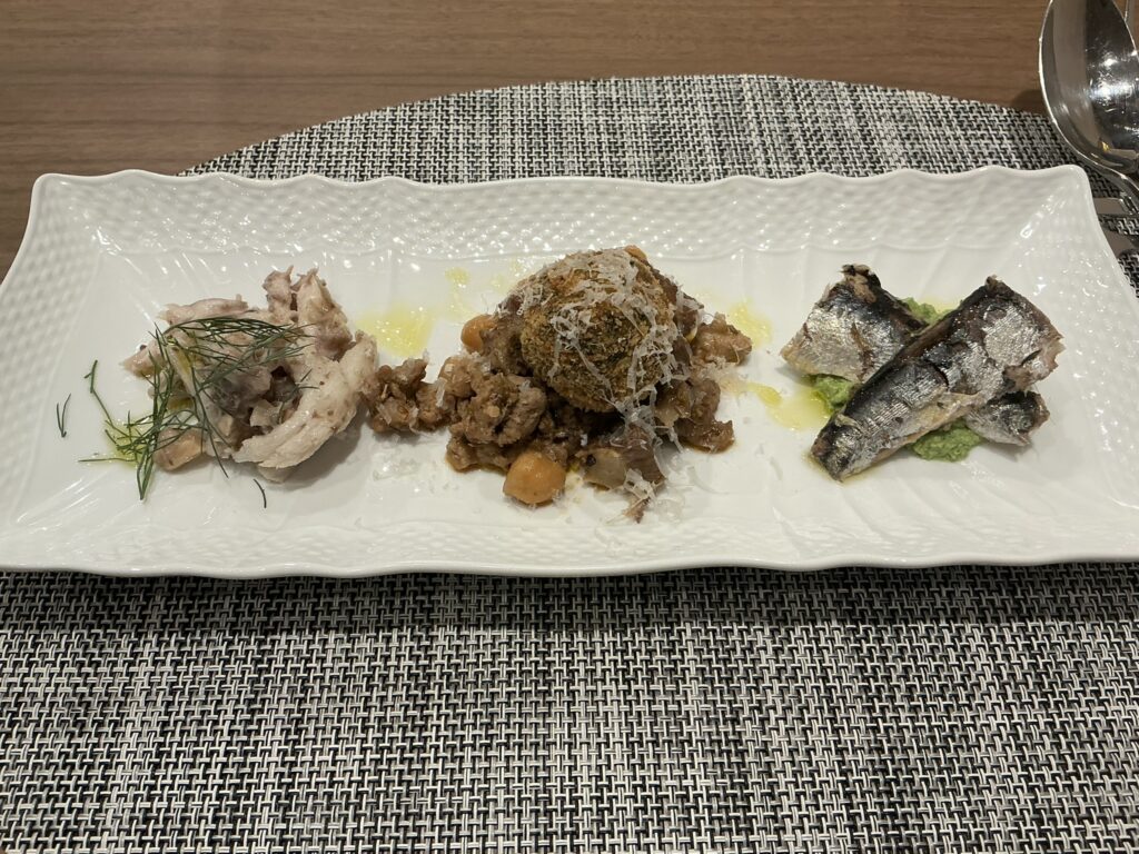 ムレーナの前菜3種盛り