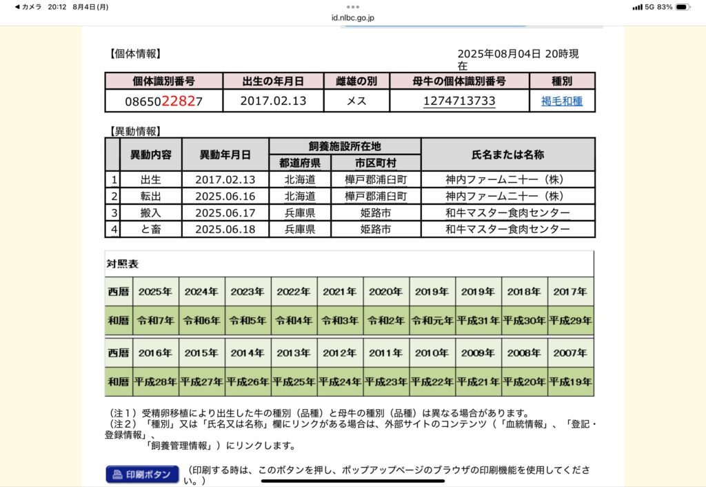 ムレーナの十勝若牛