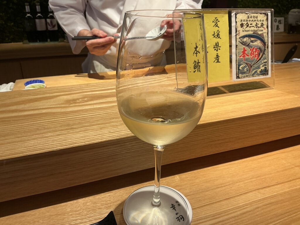 銀座幸の羽のワイン