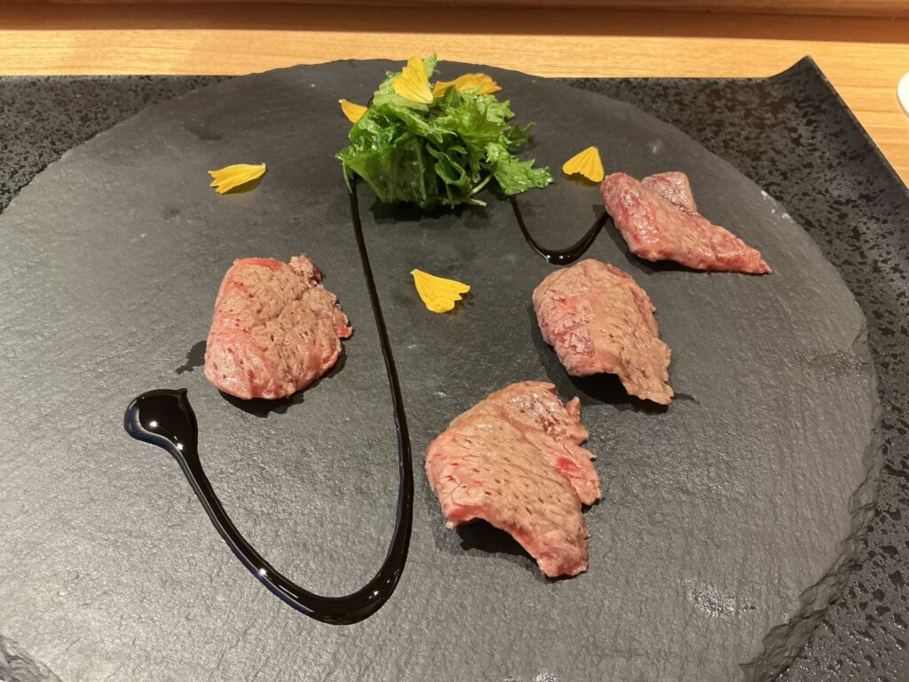 銀座幸の羽の近江牛