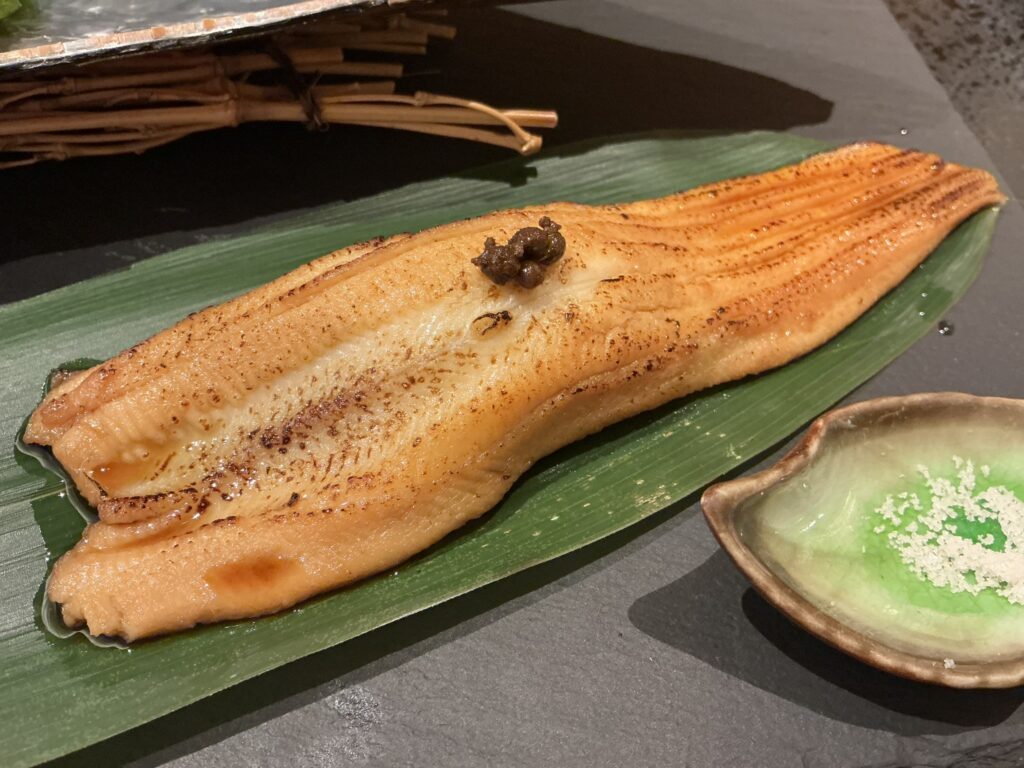 銀座幸の羽のアナゴ