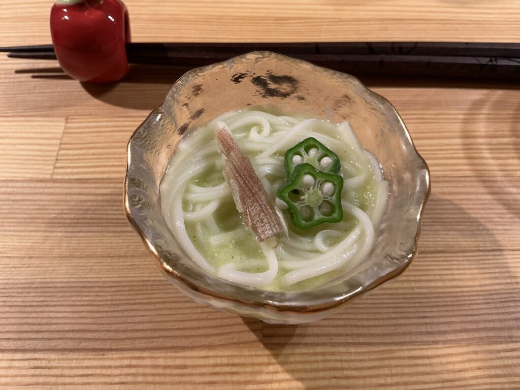 寿司こまちのオクラトロロソーメン