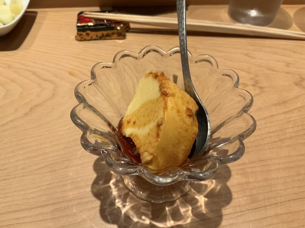 浅草壽司清のプリン
