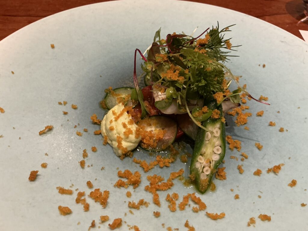 ルオーゴの神奈川　太刀魚　からすみ　ハーブ