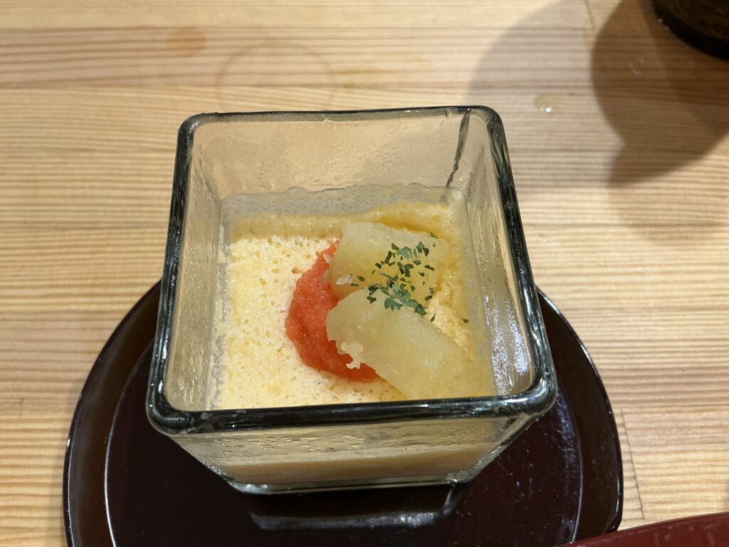 寿司こまちのジャガイモの冷トロ蒸し