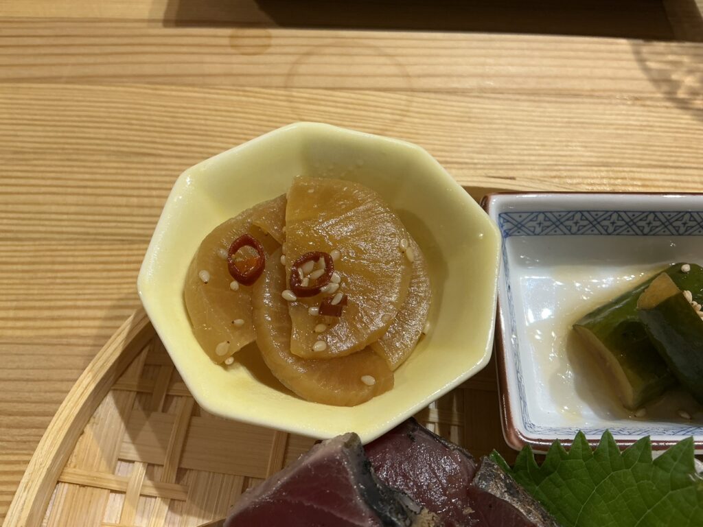 寿司こまちのたくあん