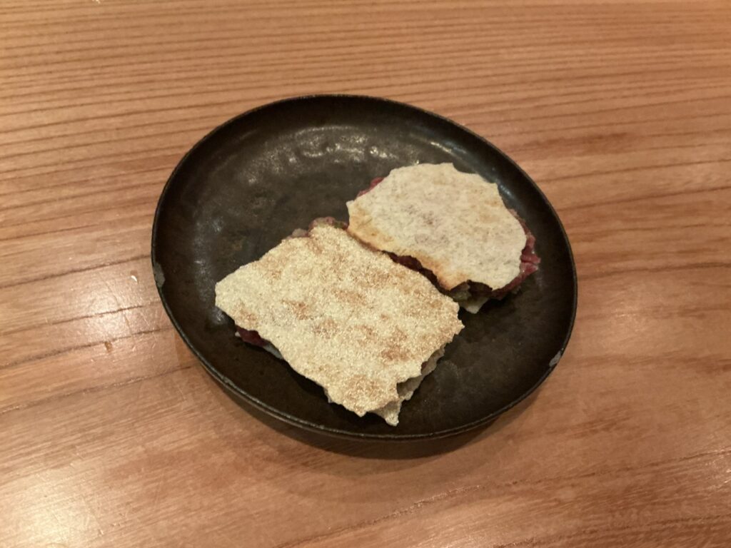 メラキの馬肉のタルタル