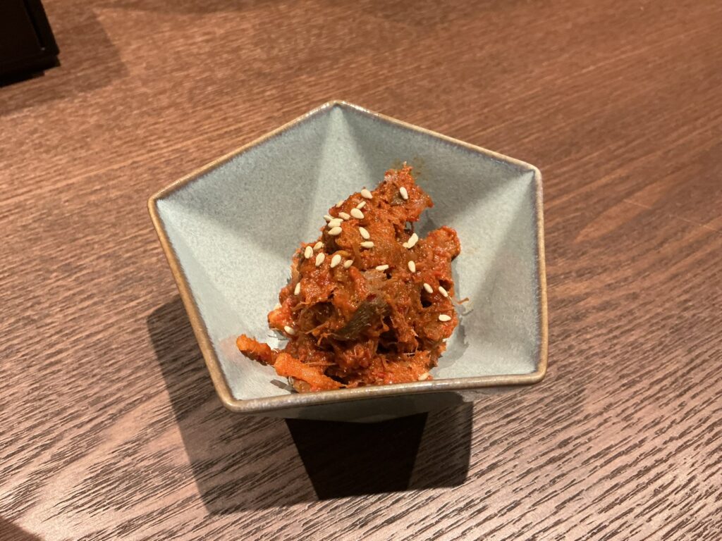 たん乃助酒場の牛たんキムチ