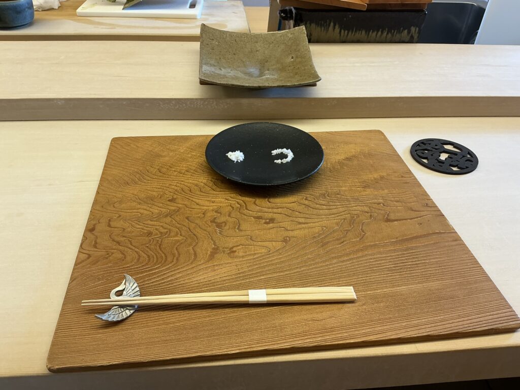 鮨おばなのカウンターセット