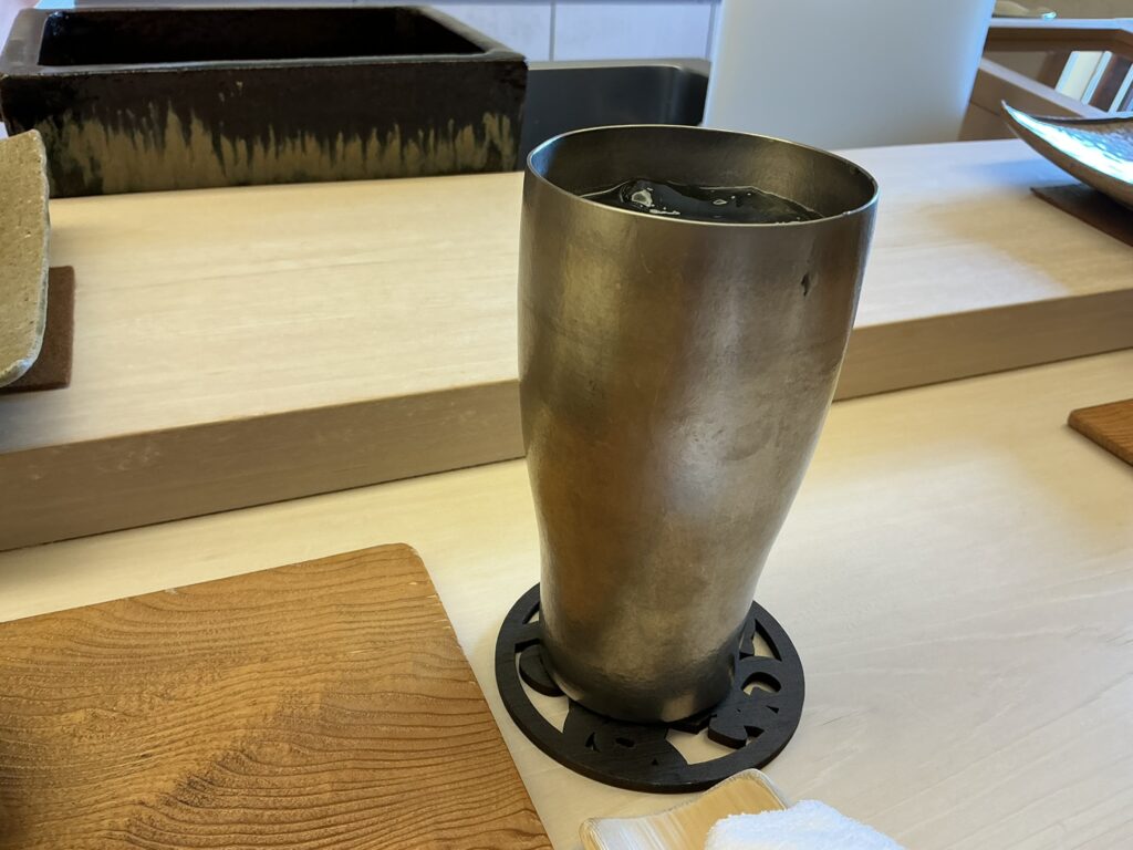 鮨おばなの麦焼酎