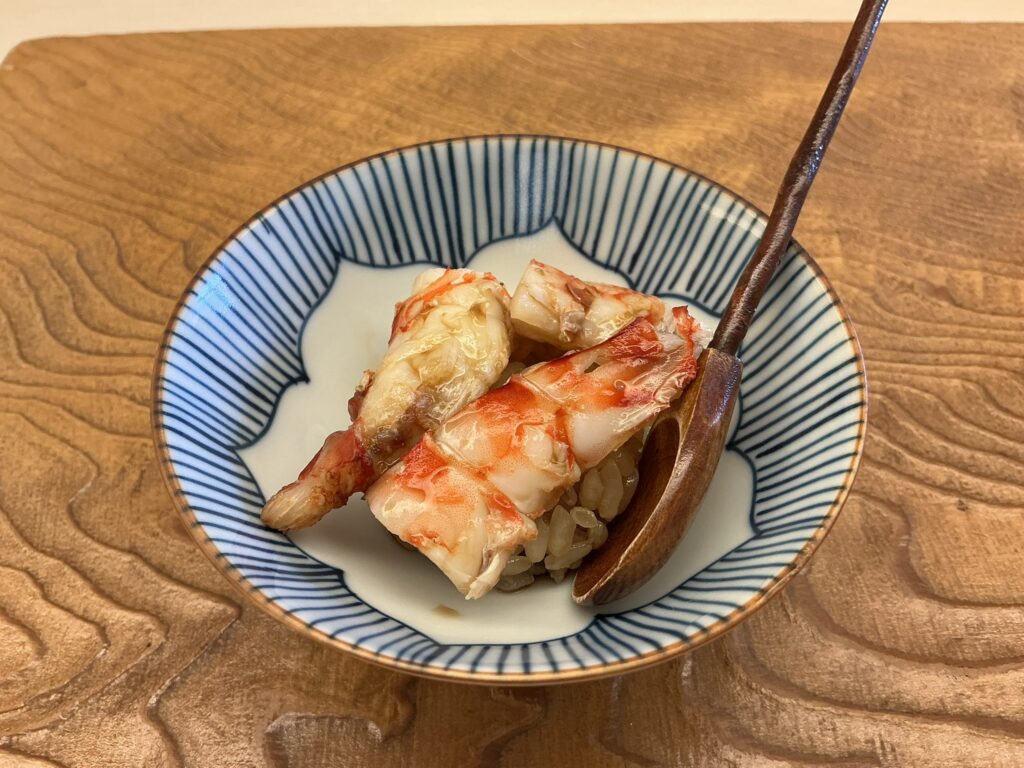 鮨おばなのクルマエビ