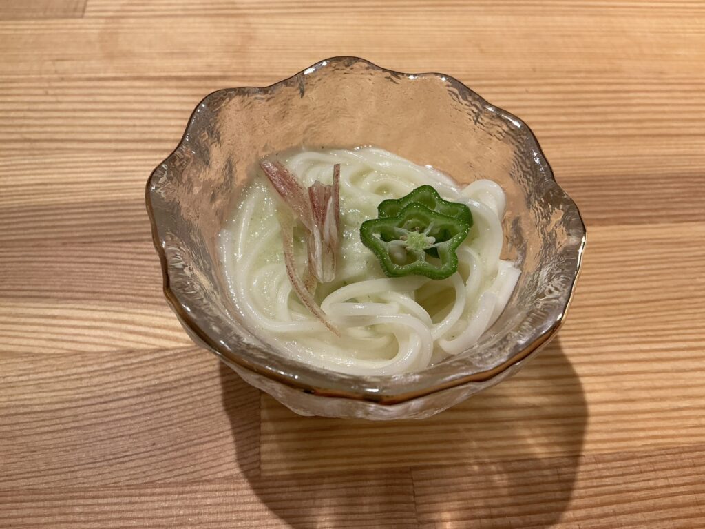 寿司こまちのオクラトロロソーメン