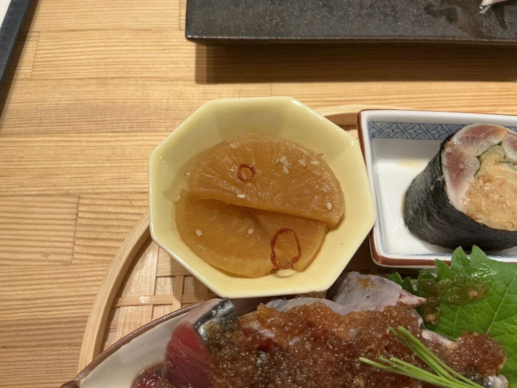 寿司こまちのたくあん