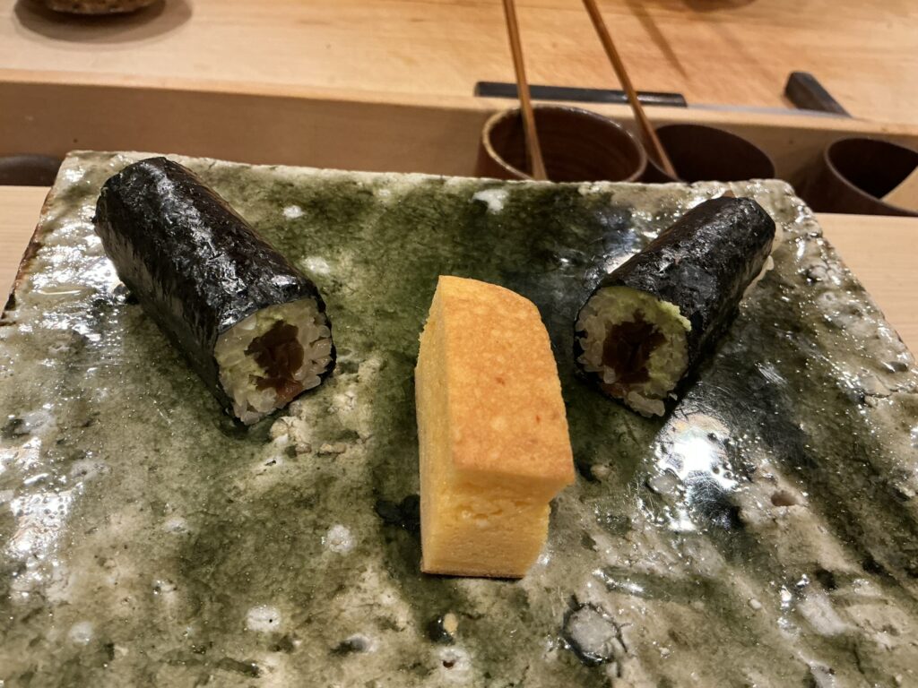 鮨桂太の玉子とカンピョウ