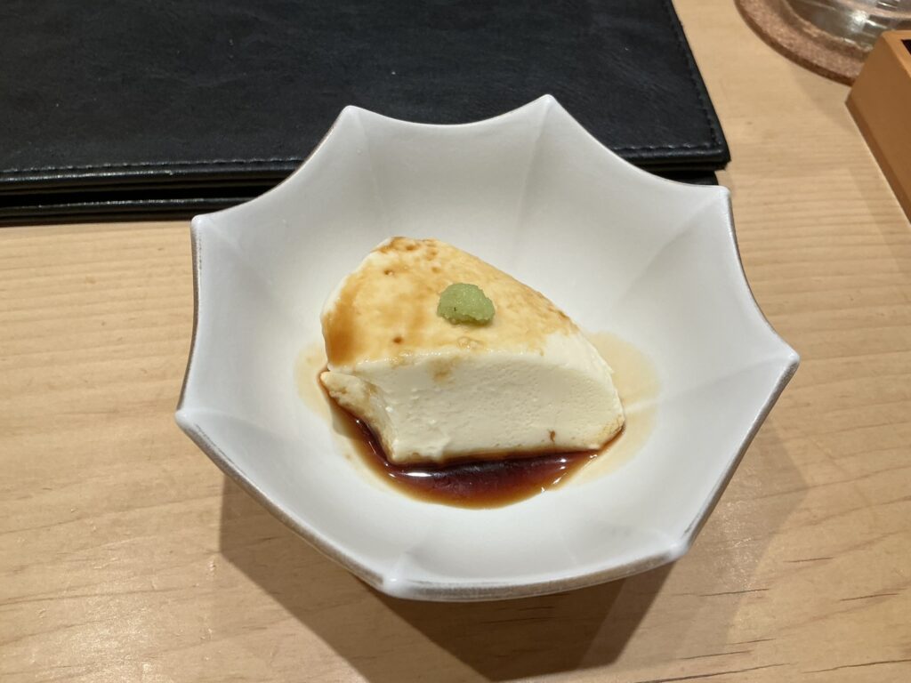 鮨結う紬の峯岡豆腐