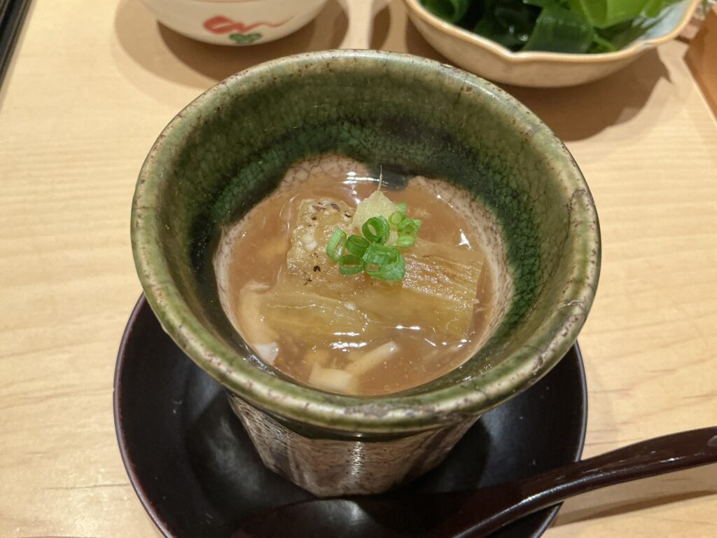 鮨結う紬の茶碗蒸し