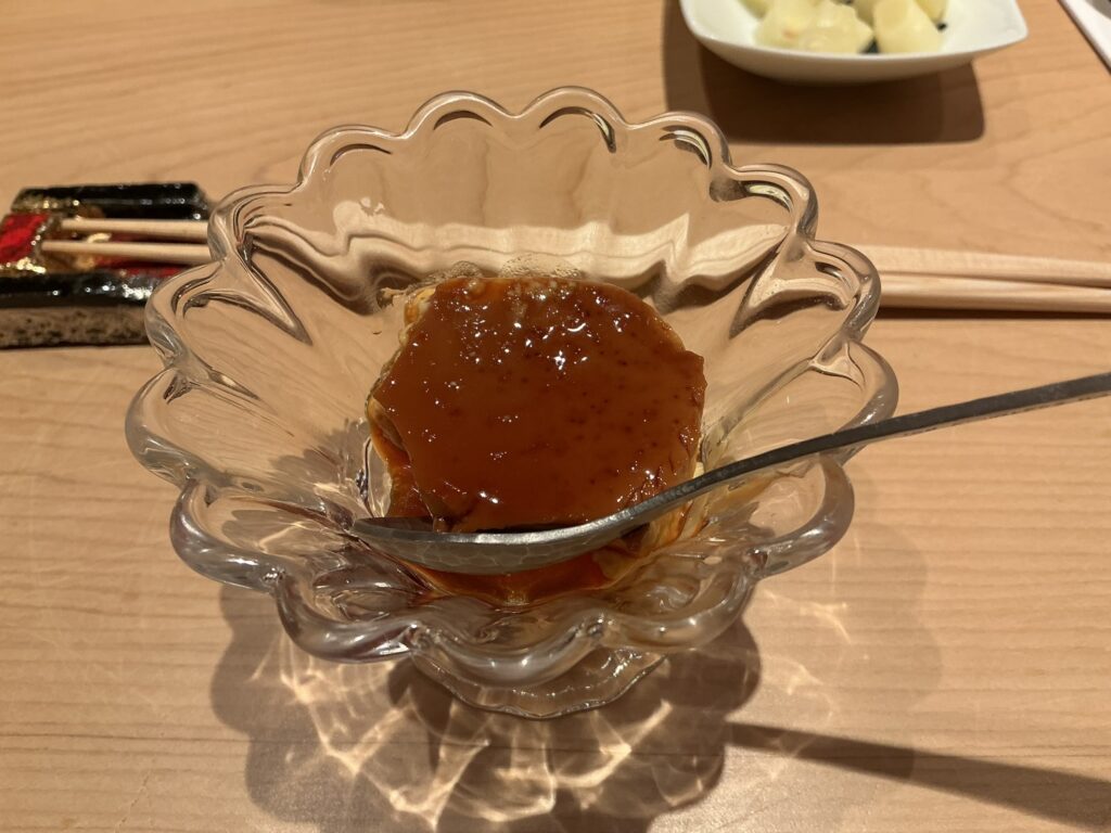 浅草壽司清のプリン