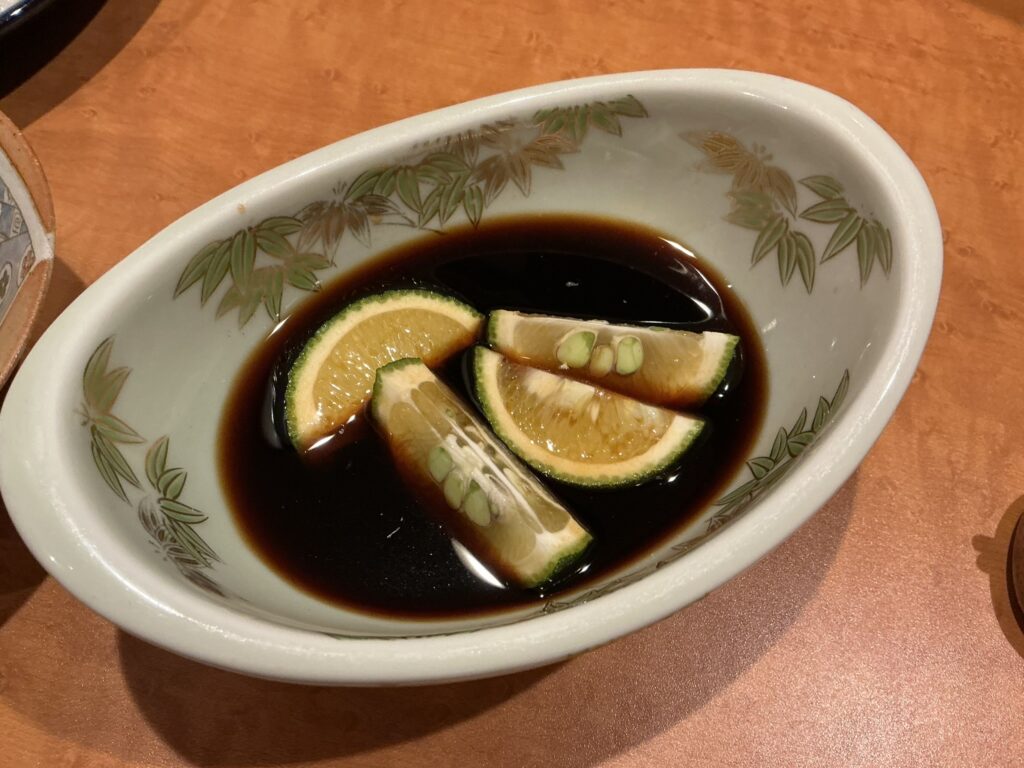 完全個室肉寿司彩・八馬のポン酢