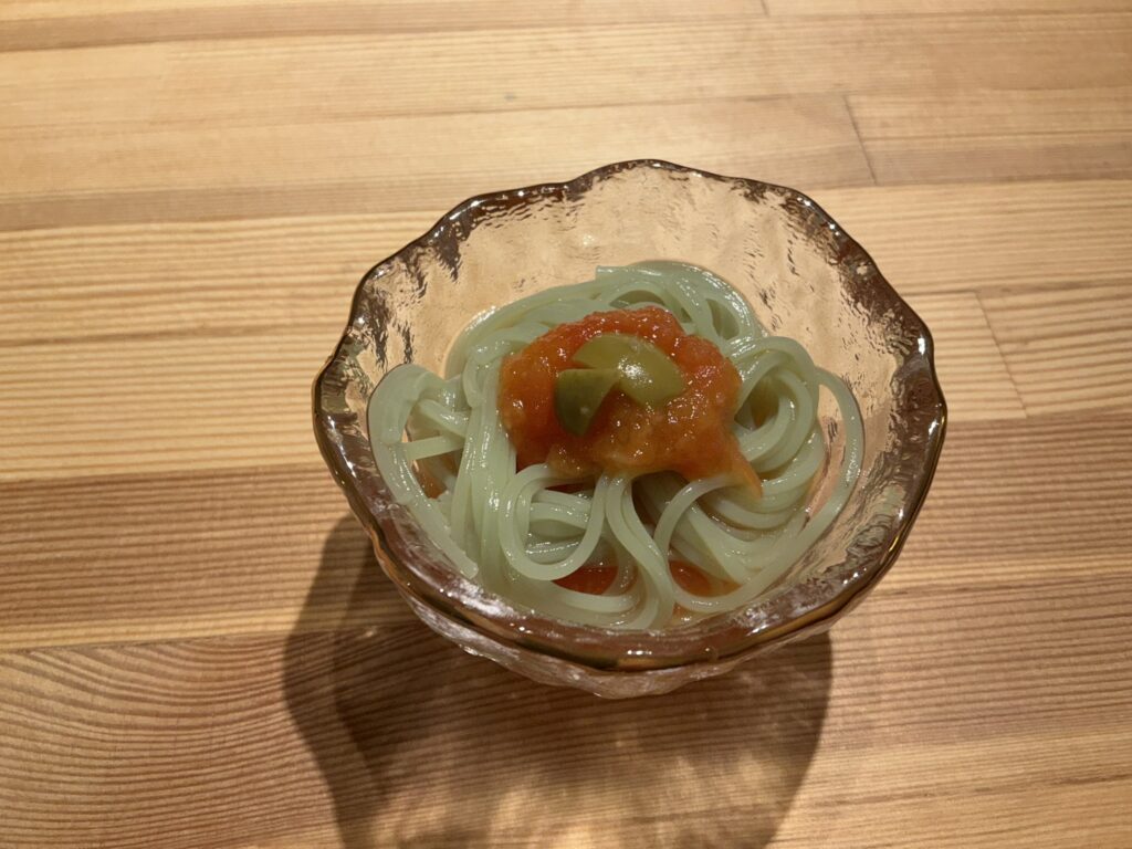 寿司こまちのオリーブソーメン