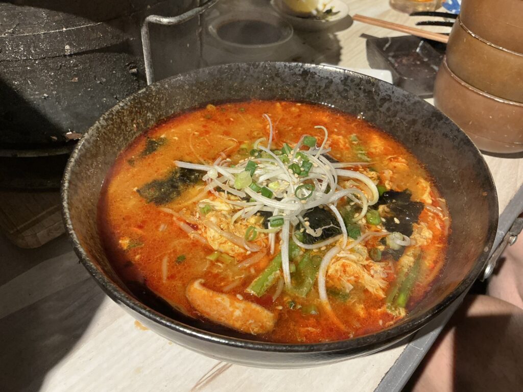 極み焼肉ホルモン清司の野菜ちゃんぽん