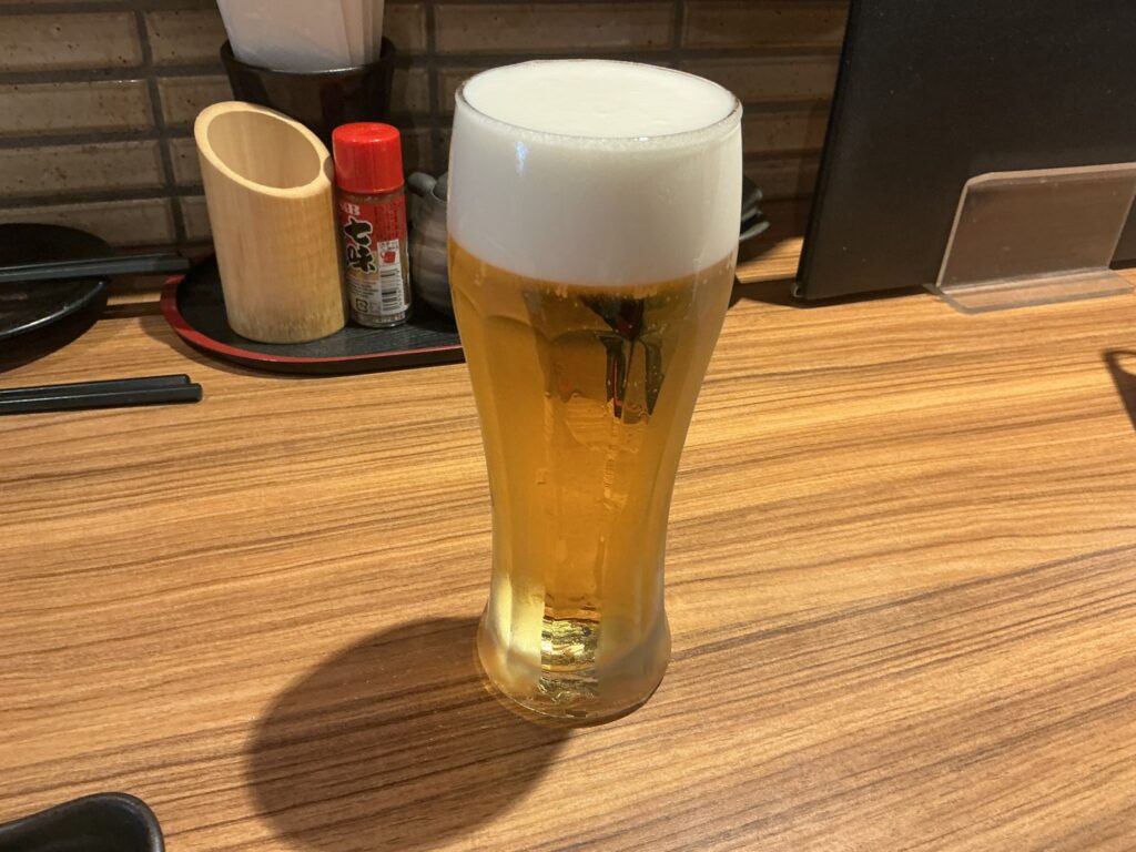 炭火晩酌屋煙のビール