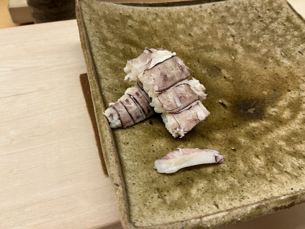 鮨おばなのシャコ