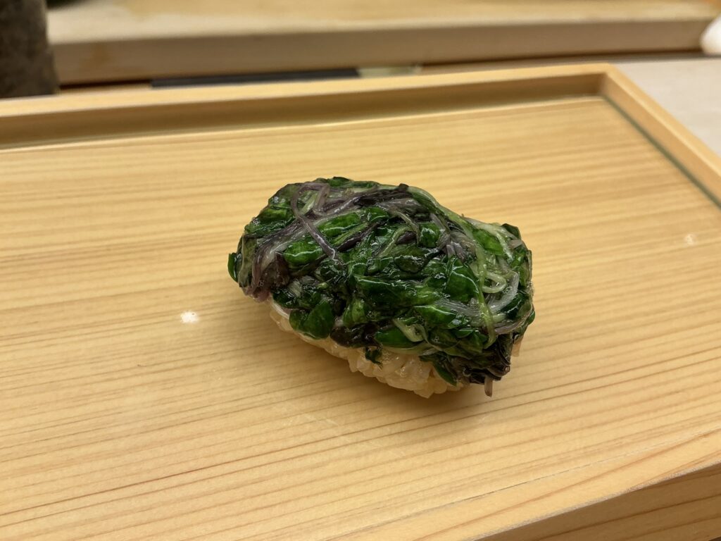 鮨おばなのカイワレ大根