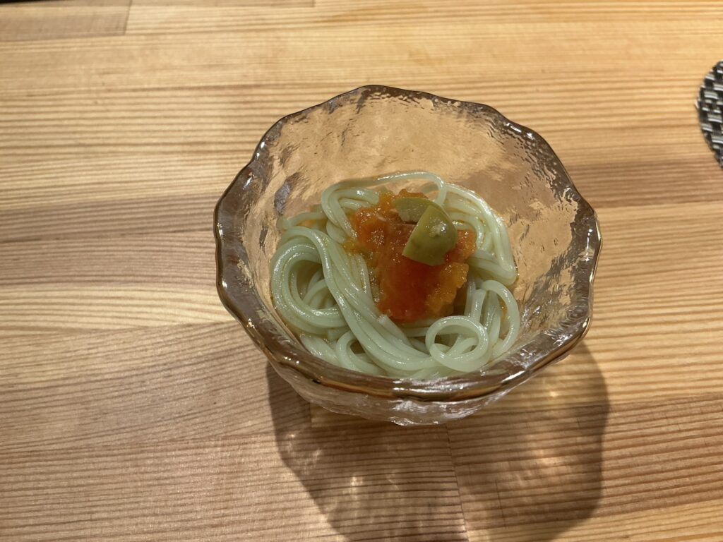 寿司こまちのオリーブソーメン