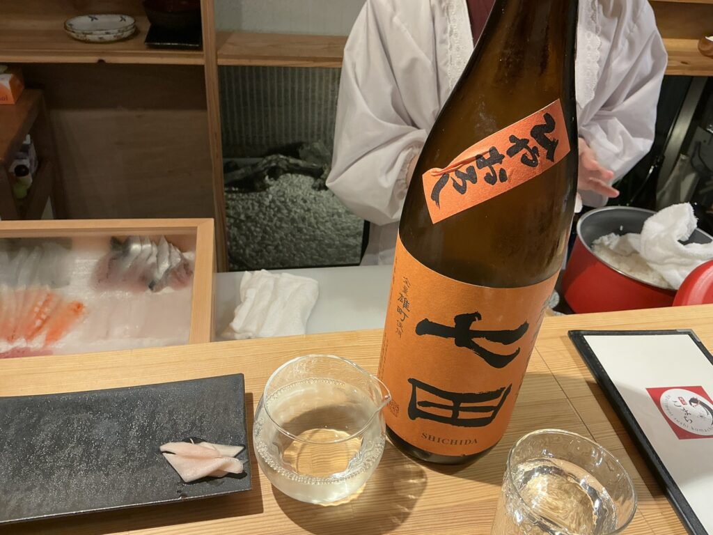 寿司こまちの日本酒