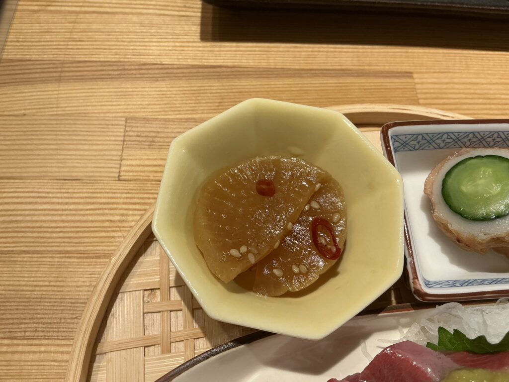 寿司こまちのたくあん